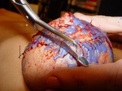 Rita Torture Galaxy Pierced Tattoed Needles Slave 042