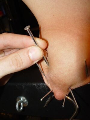 Rita Torture Galaxy Pierced Tattoed Needles Slave 123
