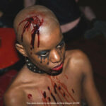 Bald ebony slavegirl head hot wax torture