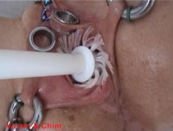 Vinam extreme pierced and toilet brush vaginal penetration
